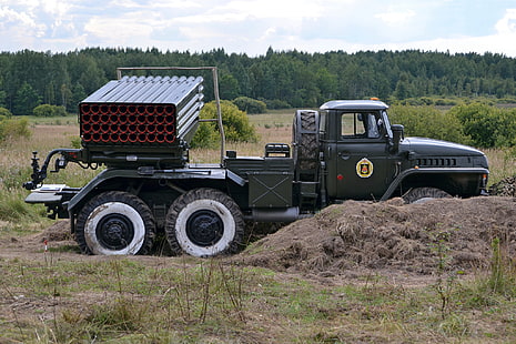 gray missile launcher truck, system, fire, jet, 