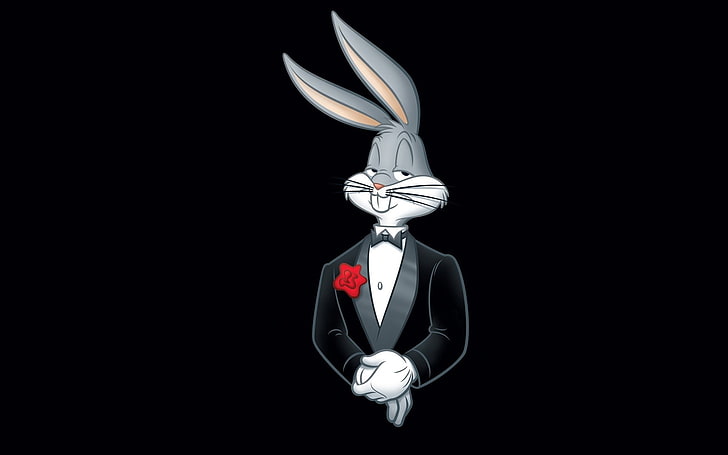 cartoon, Looney Tunes, Warner Brothers, suits, rabbits, Bugs Bunny, HD wallpaper
