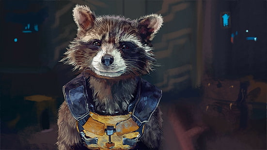 Guardianes de la galaxia Rocket Raccoon Marvel Comics, Fondo de pantalla HD HD wallpaper