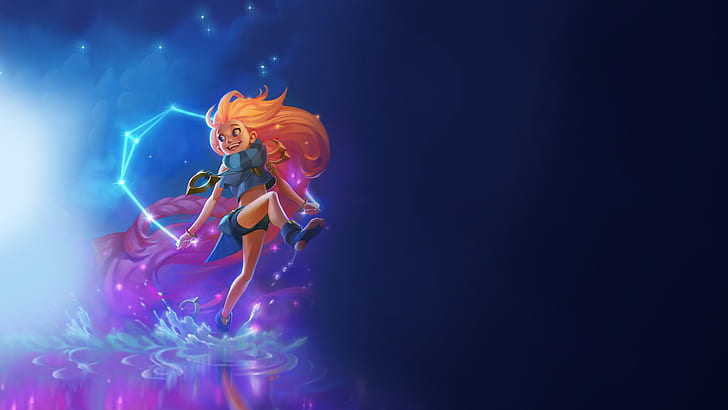 video game characters, Zoe, League of Legends, anime, HD wallpaper