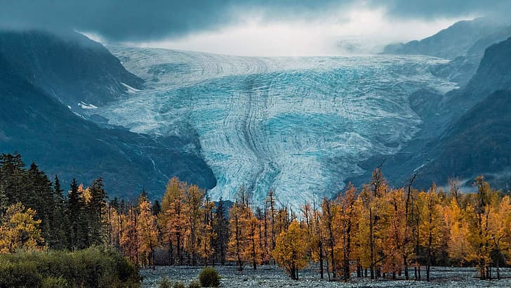 glacier, Alaska, USA, National Park Kenai fjords, HD wallpaper