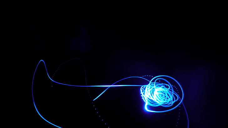 lights, glowing, waterfall, 240sx, S13, Silvia S13, lasers, cyan, blue, simple, black background, HD wallpaper