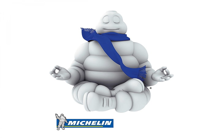 Michelin, Man, Logo, Lotus position, Sfondo HD