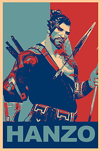 Hanzo (Overwatch), Gamer, Propaganda, Overwatch, HD-Hintergrundbild HD wallpaper