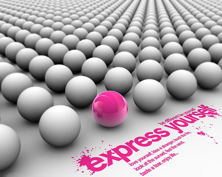 Express yourself, express, yourself, 3d and abstract, HD wallpaper