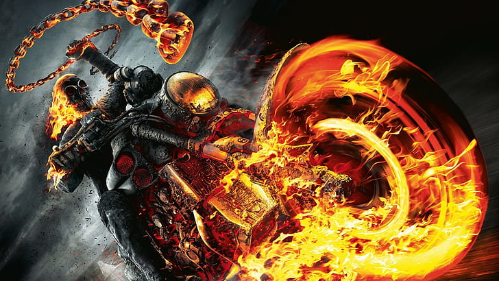 Ghost Rider HD, banda desenhada, fantasma, piloto, HD papel de parede