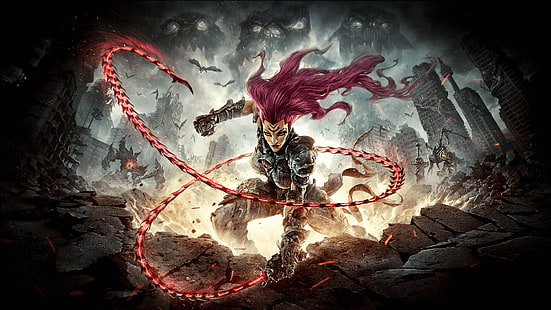 illustrazione del personaggio del gioco, videogiochi, Darksiders 3, Darksiders, Sfondo HD HD wallpaper