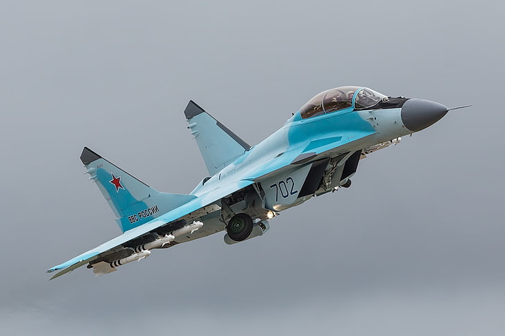 Angkatan Udara Rusia, Mikoyan MiG-35, pesawat tempur, Wallpaper HD
