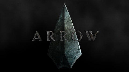 Carta da parati Arrow, Arrow, DC Comics, sfondo nero, Sfondo HD HD wallpaper