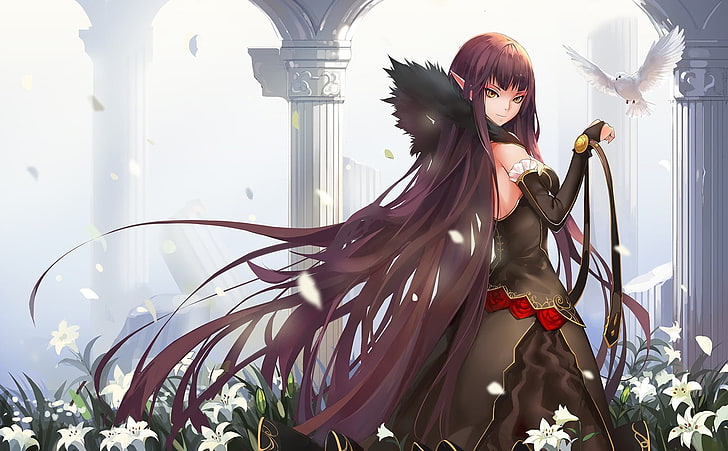 anime, anime girls, Fate/Apocrypha , long hair, Fate Series, Assassin of Red (Semiramis) (Fate/Apocrypha), HD wallpaper