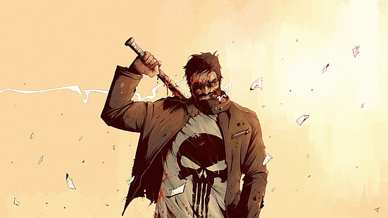 Das digitale Hintergrundbild von The Punisher, The Punisher, Marvel Comics, Frank Castle, HD-Hintergrundbild HD wallpaper