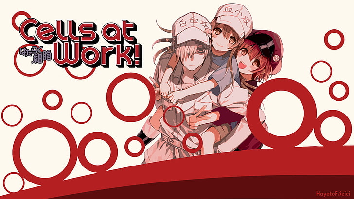 Anime, Cells at Work !, Hataraku Saibou, Platelet (Cells at Work!), Fondo de pantalla HD