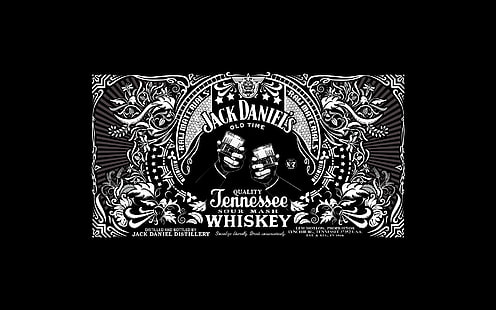 Jack Daniels logo, Jack Daniel's, HD wallpaper HD wallpaper