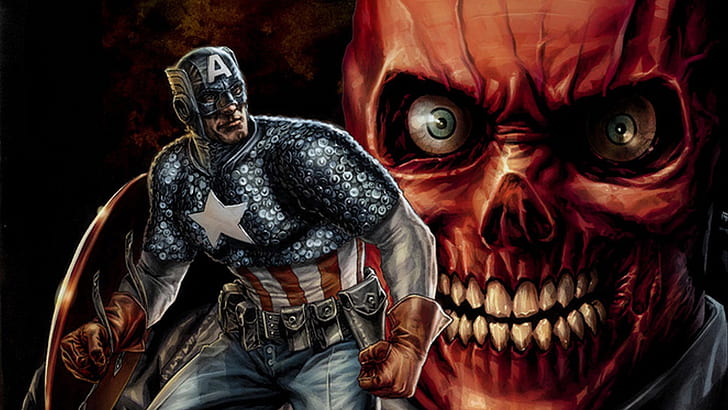 Captain America HD, capitan america, fumetti, america, capitano, Sfondo HD