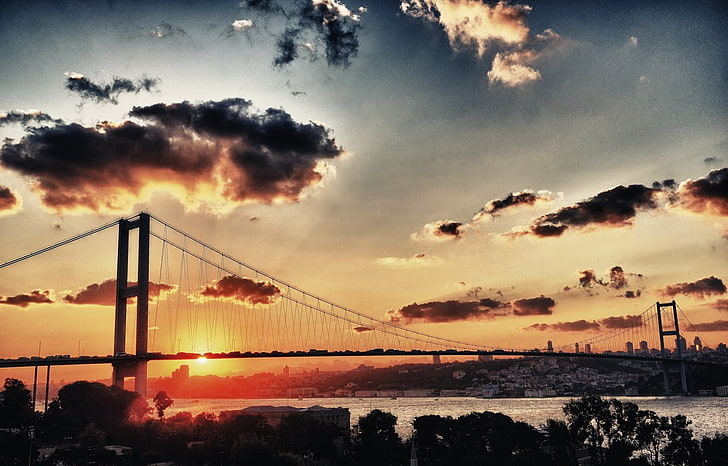 都市景観橋トルコイスタンブールボスポラス1200 x 768アーキテクチャブリッジHDアート、橋、都市景観、 HDデスクトップの壁紙