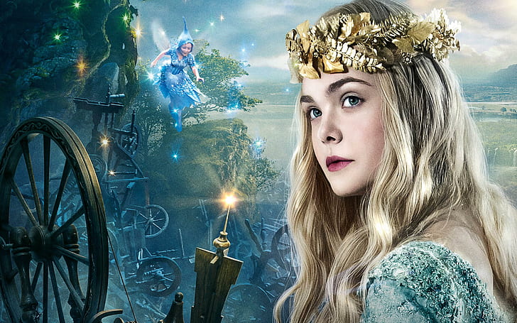 Elle Fanning como princesa Aurora, aurora, princesa, fanning, elle, HD papel de parede