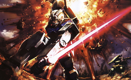 RX-78-2 Gundam, обои персонажа Gundam, художественные, аниме, Gundam, HD обои HD wallpaper