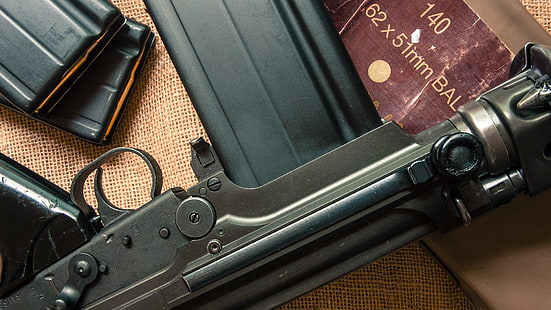pistola, arma, FN FAL, municiones, Fondo de pantalla HD HD wallpaper