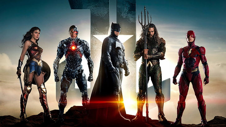 Tapeta filmowa DC Justice League, Justice League, Movie, Batman, Wonder Woman, 4k, Tapety HD
