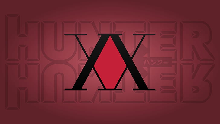 Hunter x Hunter, anime, fond rouge, rouge, Fond d'écran HD