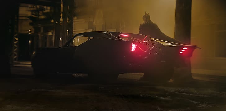 Batman, Batmobile, movies, HD wallpaper
