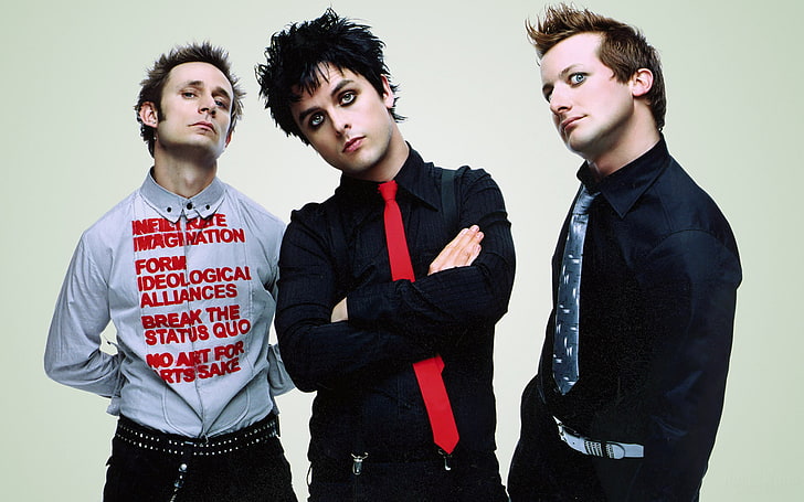Green Day Band, three men band group, Music, , green, music band, punk band, american, HD wallpaper