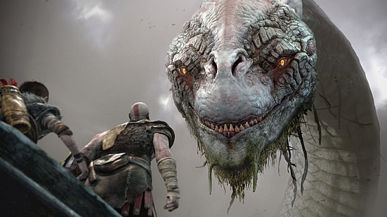 4K, God of War, Jörmungandr, PlayStation 4, E3 2017, HD-Hintergrundbild HD wallpaper