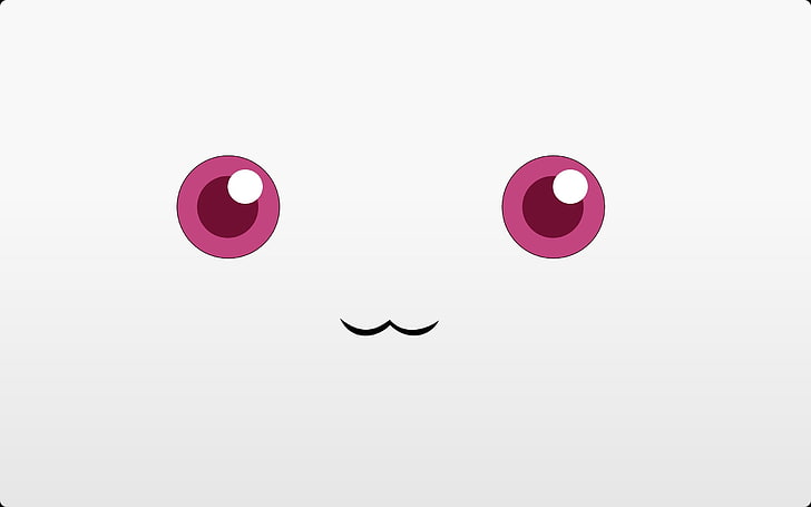 Ilustración de ojos rosados, ojos, labios, patrón, hocico, Fondo de pantalla HD