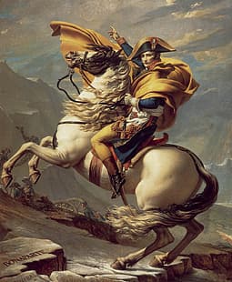 Jacques Louis David, malarstwo, rewolucja francuska, Napoleon Bonaparte, Tapety HD HD wallpaper