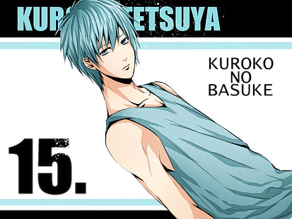 Kurko No Basuke Kuroko Tetsuya тапет, аниме, баскетбол на Kuroko's, баскетбол, синя коса, момче, Tetsuya Kuroko, HD тапет HD wallpaper