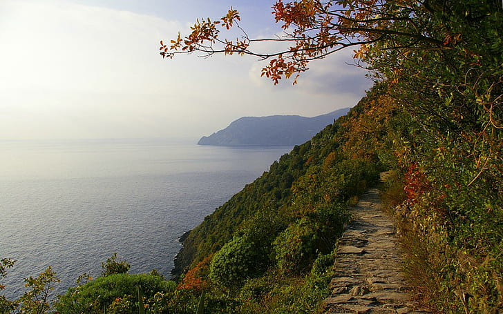 The Path To Vernazza, vernazza, path, 3d and abstract, Fond d'écran HD