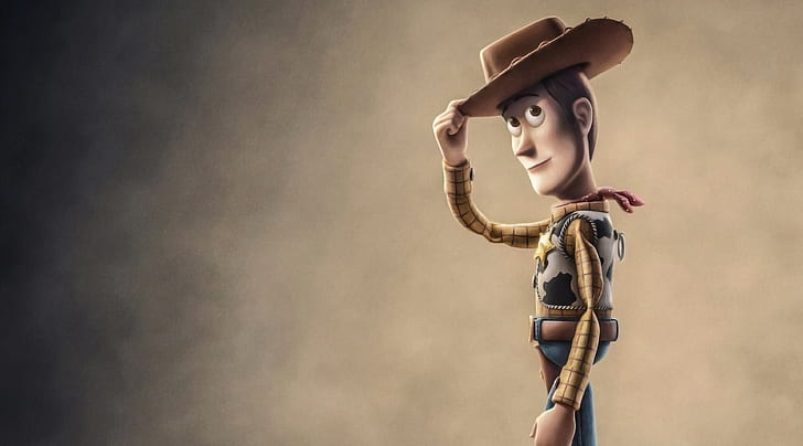 Woody Toy Story 4, Desenhos Animados, Toy Story, Filme, Amadeirado, Animação, Xerife, 2019, Toystory, HD papel de parede