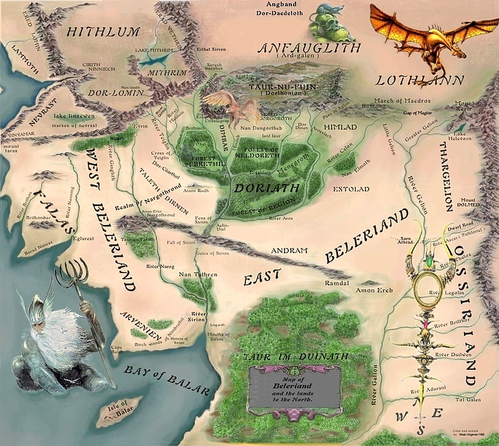 the children of hurin map