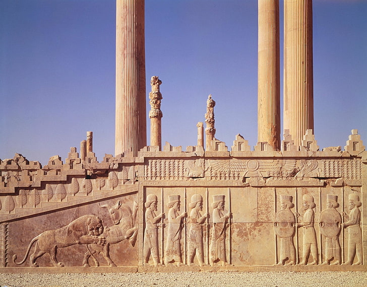 Construction humaine, Persépolis, Fond d'écran HD