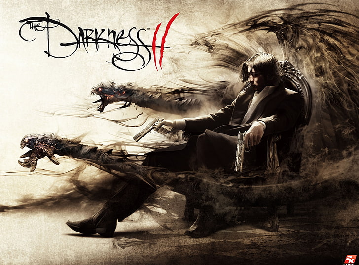 The Darkness II, Darkness 2 digital wallpaper, Games, Other Games, video game, darkness, the darkness 2, the darkness ii, HD wallpaper