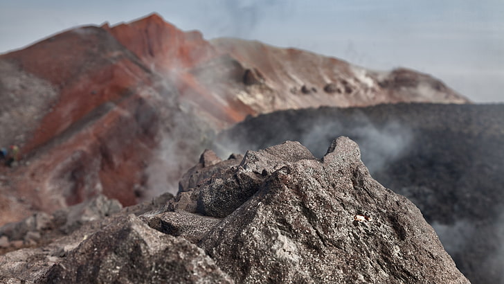 камчатский вулкан картина вулкан, HD обои