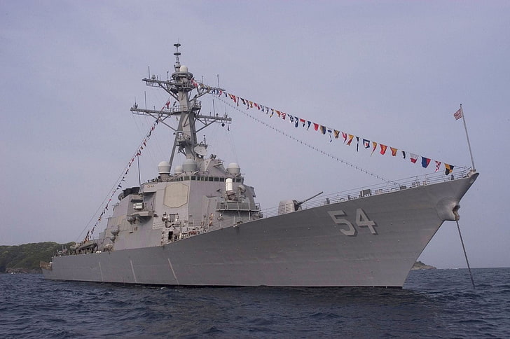savaş gemisi, USS Antietam (CG-54), füze kruvazörü, Amerika Birleşik Devletleri Donanması, askeri, gemi, araç, HD masaüstü duvar kağıdı