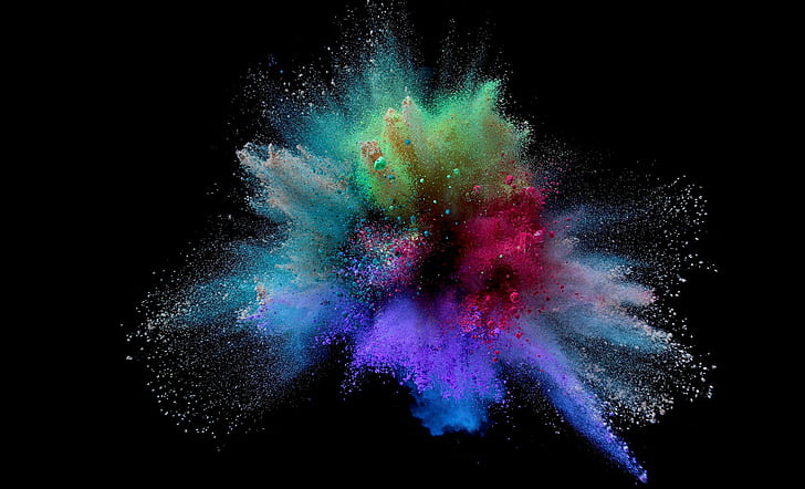 Powder, Colorful, Splash, purple-red-r, powder, colorful, splash, HD wallpaper