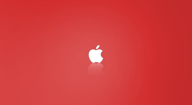 Apple MAC OS X czerwony, logo Apple, komputery, Mac, os x, Tapety HD