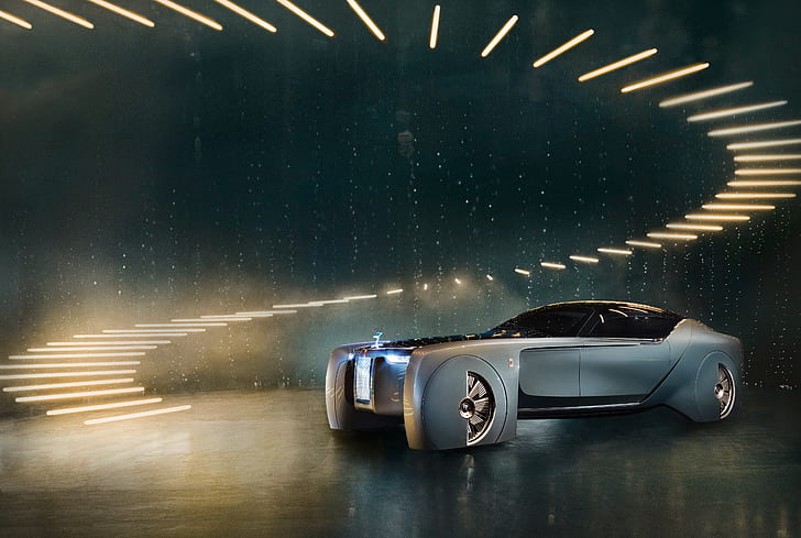 Rolls Royce, 4K, Concept Cars, Vision Next 100, HD wallpaper