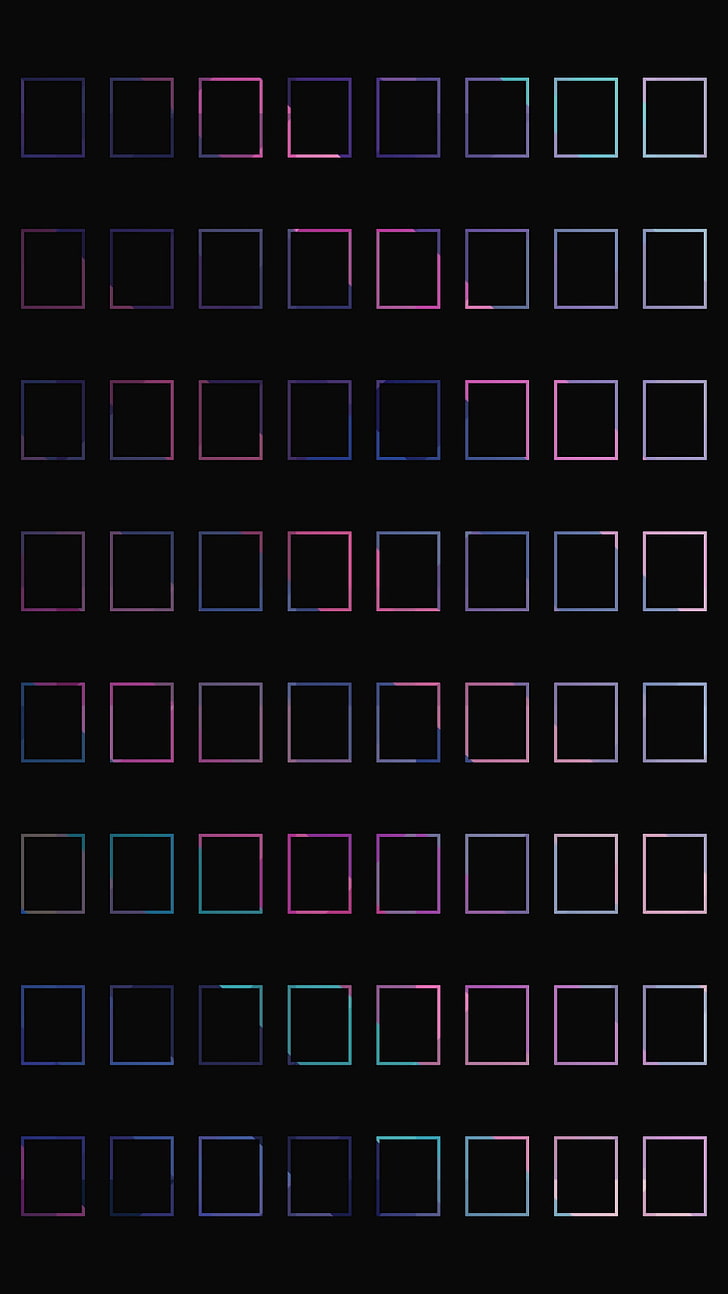 الوردي والأخضر والرمادي شكل مربع خلفية رقمية مجردة ، مجردة ، بساطتها، خلفية HD، خلفية الهاتف