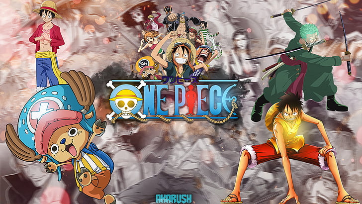 Anime, One Piece, Brook (One Piece), Monkey D. Luffy, Nami (One Piece), Nico Robin, Sanji (One Piece), Tony Tony Chopper, Usopp (One Piece), Zoro Roronoa, HD wallpaper