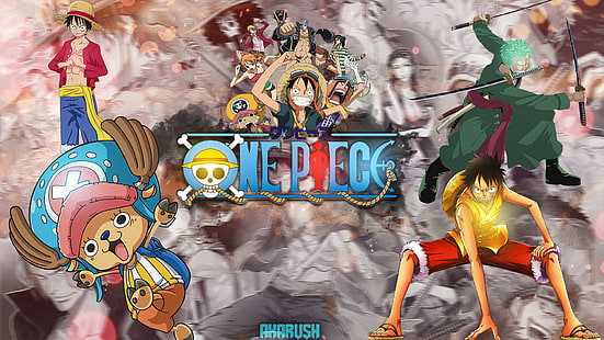 Anime, One Piece, Bach (One Piece), Affe D. Ruffy, Nami (One Piece), Nico Robin, Sanji (One Piece), Tony Tony Chopper, Lysop (One Piece), Zoro Roronoa, HD-Hintergrundbild HD wallpaper