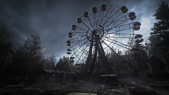 Chernobyl, Pripyat, roda gigante, Call of Duty 4: Modern Warfare, HD papel de parede HD wallpaper