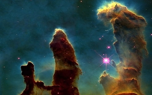 nebulosa, Pillars Of Creation, utrymme, HD tapet HD wallpaper