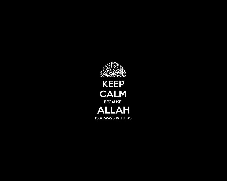 And, Calm, Islam, Keep, motivational, posters, HD wallpaper