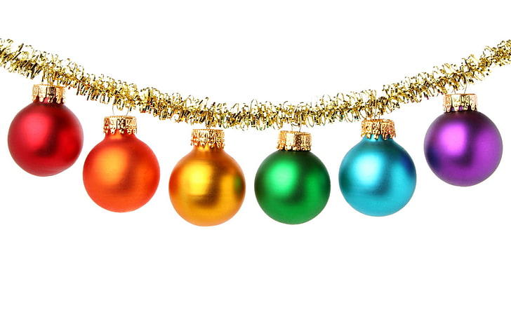 Christmas decoration, Balls, HD wallpaper