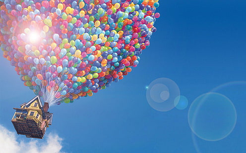 Bis Disney House Balloons Light HD, Disney Film, Filme, Licht, Haus, Disney, bis, Luftballons, HD-Hintergrundbild HD wallpaper