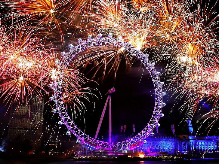 London Fireworks, 1280x960, fyrverkerier, london fyrverkerier, london, HD tapet