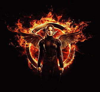 The Hunger Games: Mockingjay, Jennifer Lawrence, Katniss, del 1, 4K, HD tapet HD wallpaper
